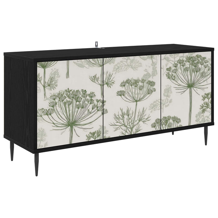 Cabinet TV GOTHA 102 x 33 x 51 cm Stejar Negru Lemn prelucrat WALTI