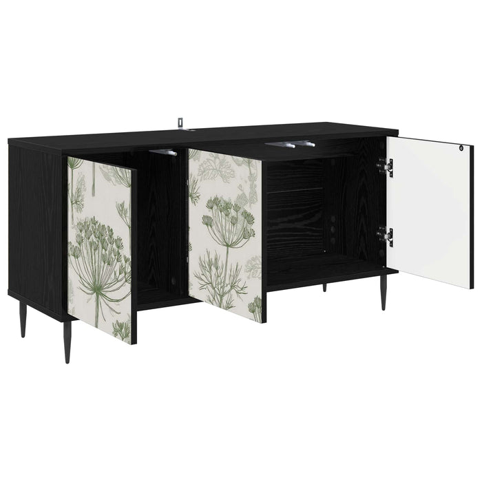 Cabinet TV GOTHA 102 x 33 x 51 cm Stejar Negru Lemn prelucrat WALTI