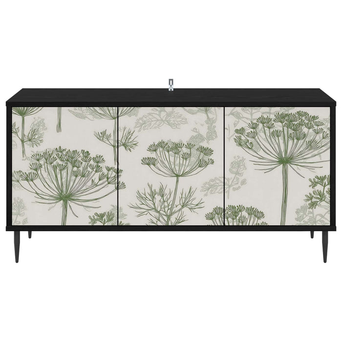 Cabinet TV GOTHA 102 x 33 x 51 cm Stejar Negru Lemn prelucrat WALTI