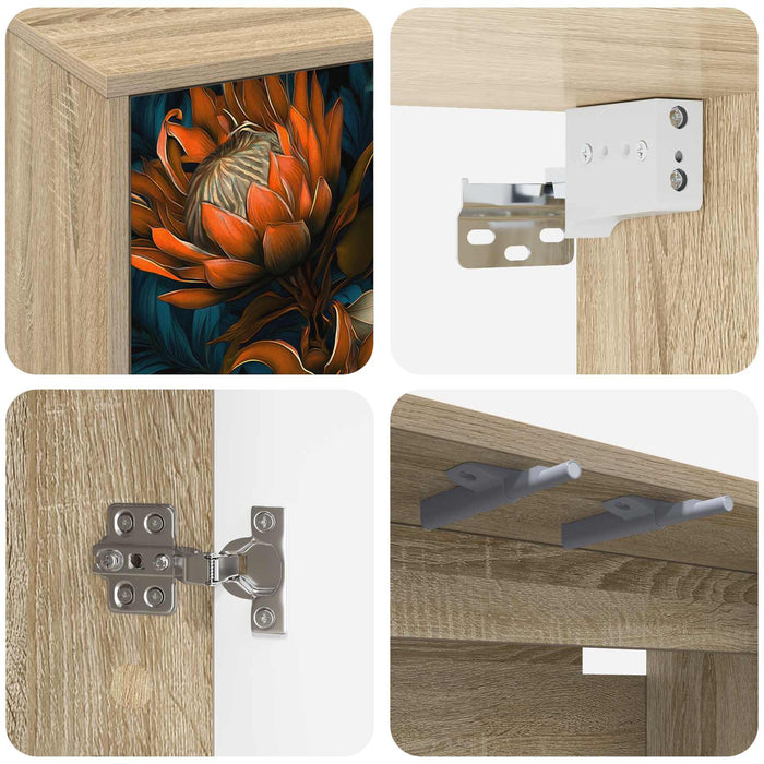 Sistem de TV montat pe perete LOCHEM 69 x 33 x 40 cm WALTI