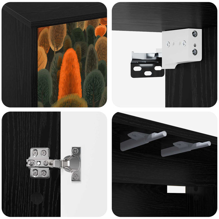 Sistem de TV montat pe perete ZAANDAM 69 x 33 x 40 cm WALTI