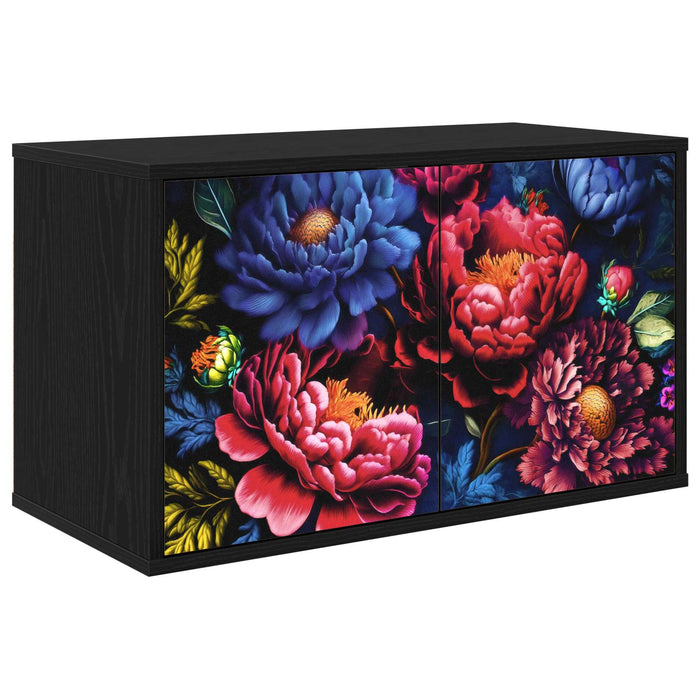 Sistem de TV montat pe perete KIEL 69 x 33 x 40 cm Stejar Negru WALTI