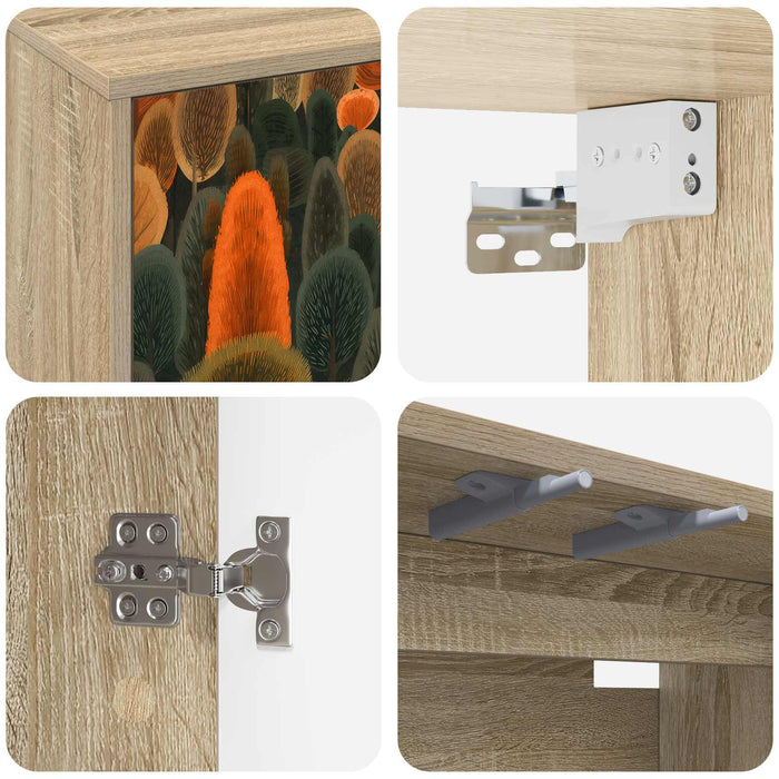Sistem de TV montat pe perete ZAANDAM 102 x 33 x 40 cm WALTI