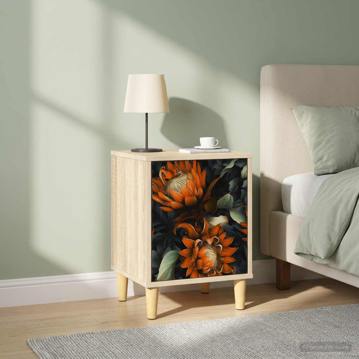 Dulap de noapte LOCHEM 2 buc. Stejar Sonoma 36 x 33 x 50 cm WALTI