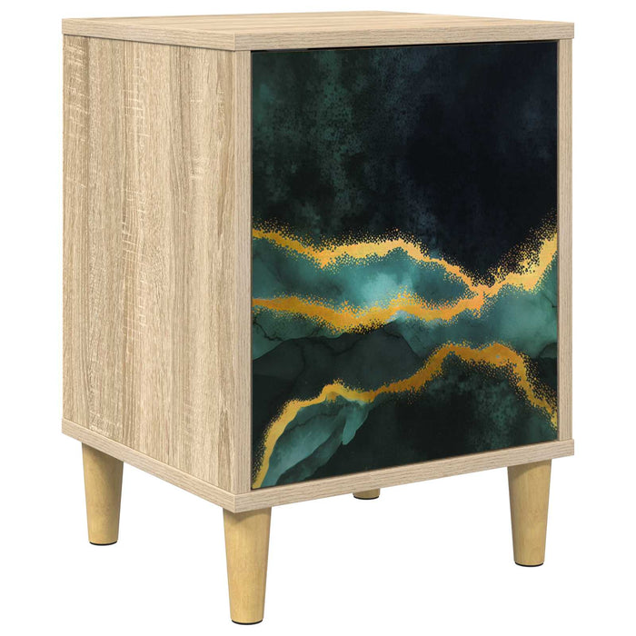 Dulap de noapte WIJHE Stejar Sonoma 36 x 33 x 50 cm WALTI