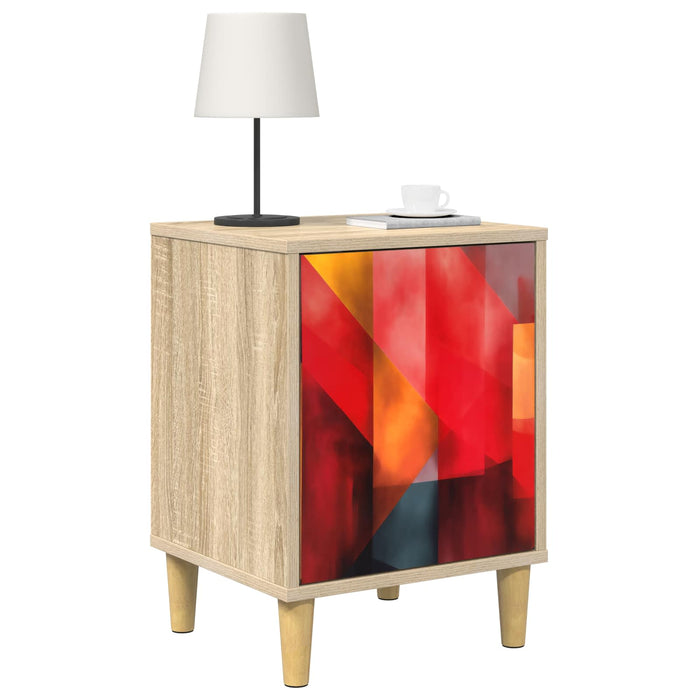 Dulap de noapte HEESCH 2 buc. Stejar Sonoma 36 x 33 x 50 cm WALTI
