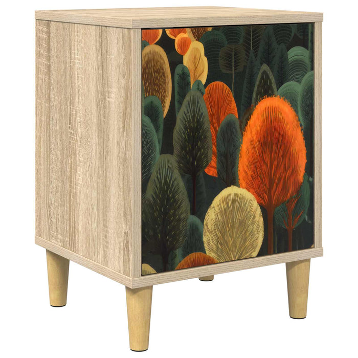 Dulap de noapte ZAANDAM Stejar Sonoma 36 x 33 x 50 cm WALTI