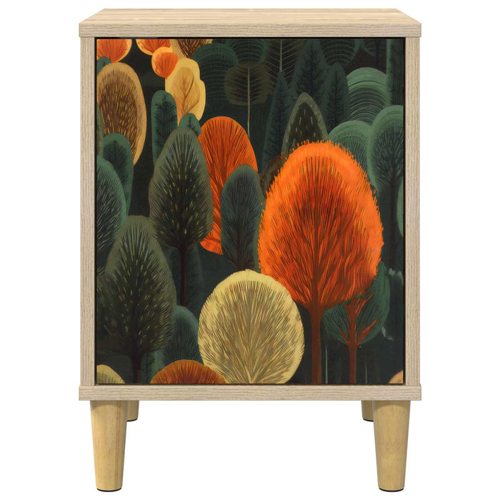 Dulap de noapte ZAANDAM 2 buc. Stejar Sonoma 36 x 33 x 50 cm WALTI