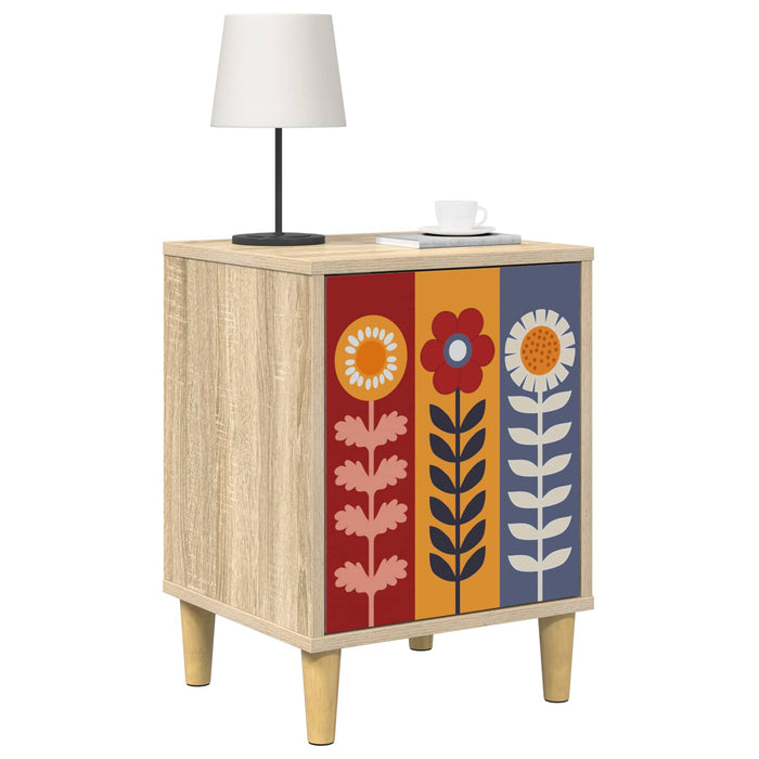 Dulap de noapte ESSEN 2 buc. Stejar Sonoma 36 x 33 x 50 cm WALTI