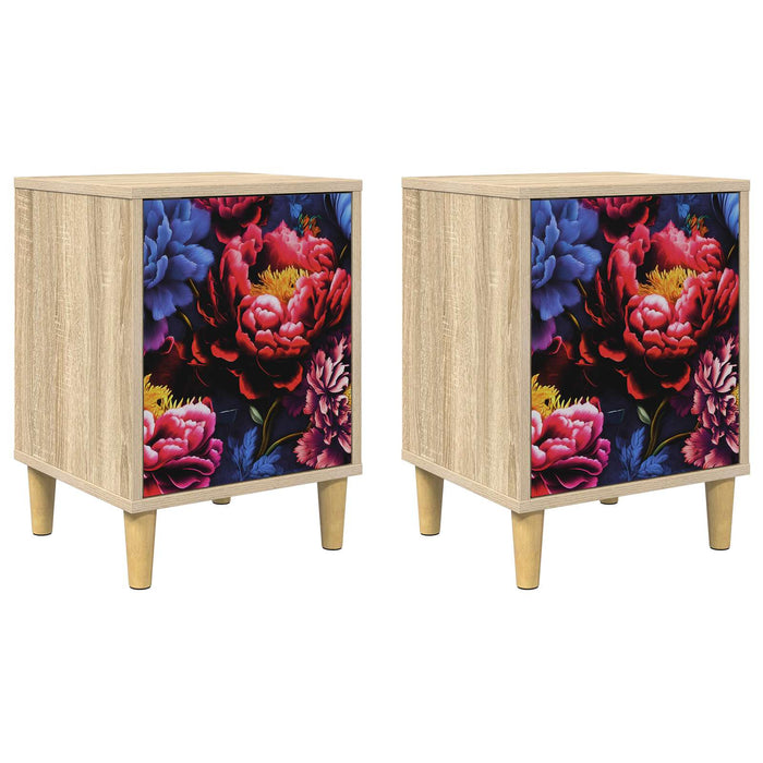 Dulap de noapte KIEL 2 buc. Stejar Sonoma 36 x 33 x 50 cm WALTI