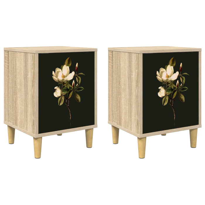 Dulap de noapte BREMEN 2 buc. Stejar Sonoma 36 x 33 x 50 cm WALTI