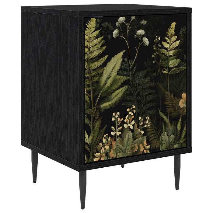 Dulap de noapte RHENEN Stejar Negru 36 x 33 x 51 cm WALTI