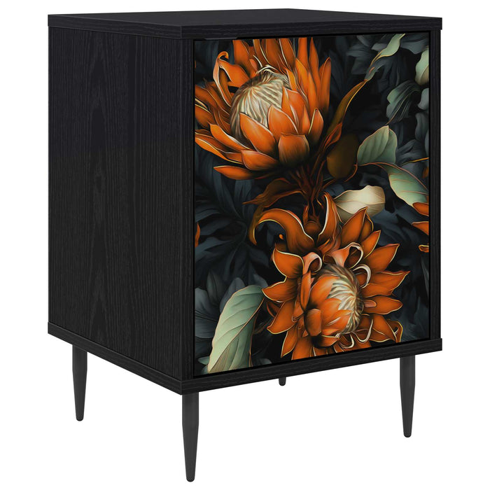 Dulap de noapte LOCHEM Stejar Negru 36 x 33 x 51 cm WALTI