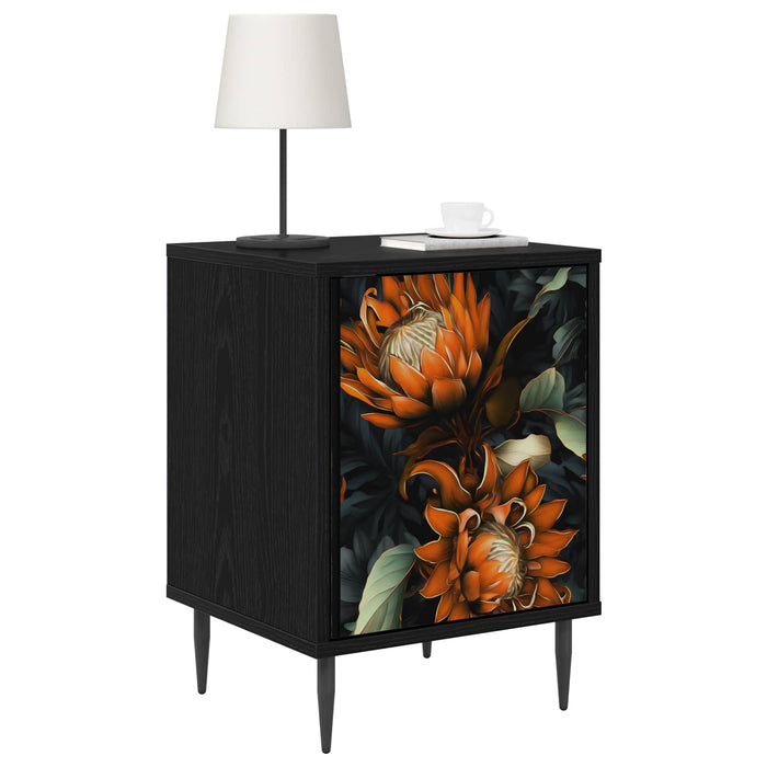 Dulap de noapte LOCHEM 2 buc. Stejar Negru 36 x 33 x 51 cm WALTI