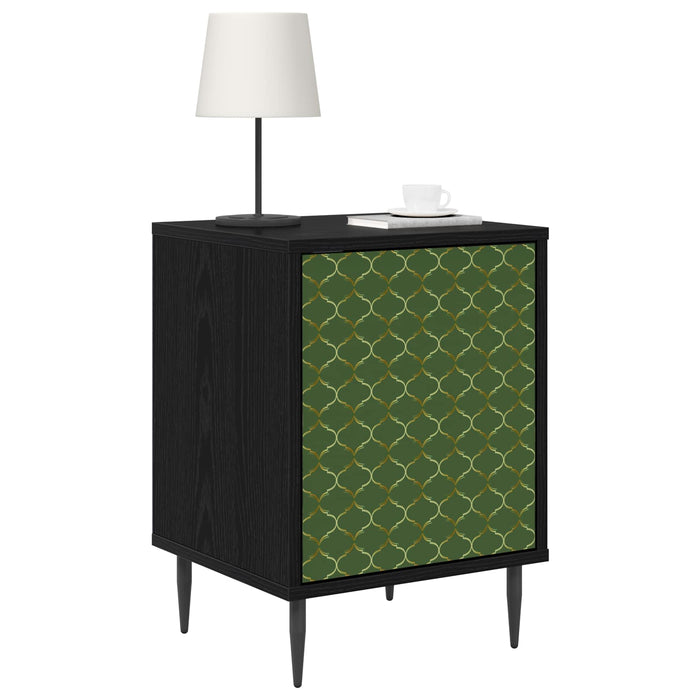 Dulap de noapte GELEEN Stejar Negru 36 x 33 x 51 cm WALTI