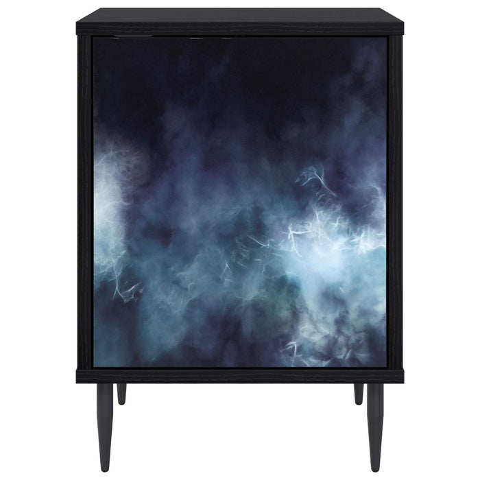 Dulap de noapte RAALTE Stejar Negru 36 x 33 x 51 cm WALTI