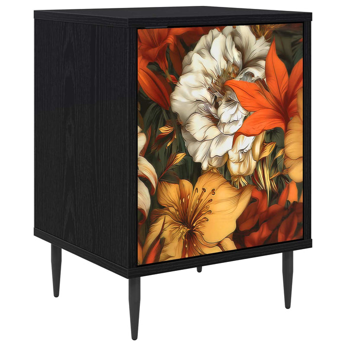 Dulap de noapte GENNEP Stejar Negru 36 x 33 x 51 cm WALTI