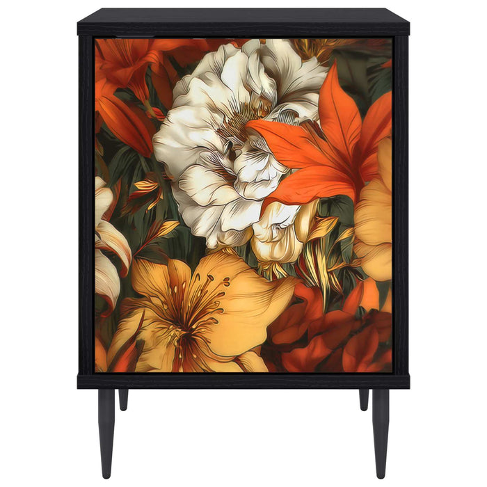 Dulap de noapte GENNEP Stejar Negru 36 x 33 x 51 cm WALTI