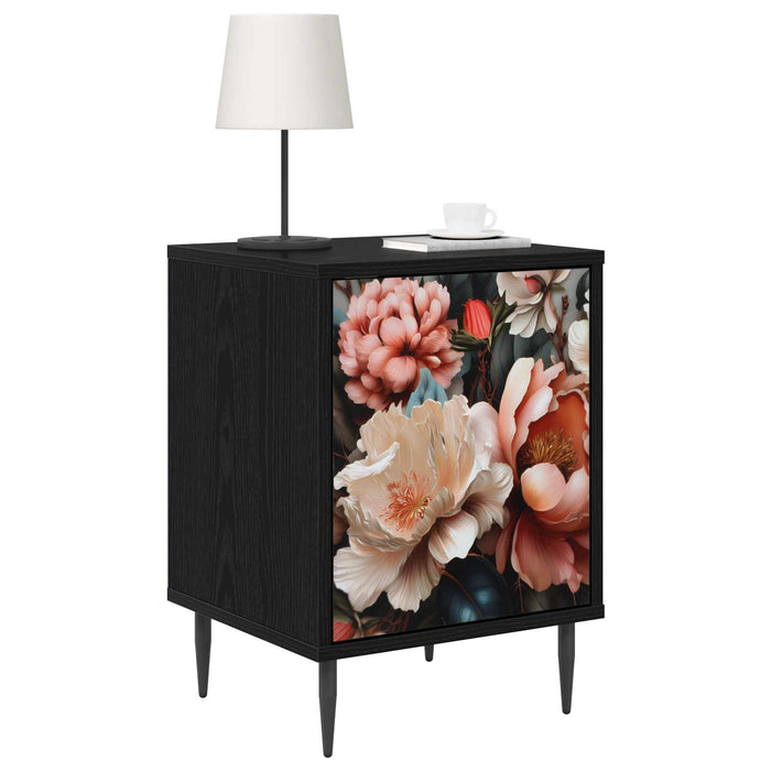 Dulap de noapte BORNE 2 buc. Stejar Negru 36 x 33 x 51 cm WALTI