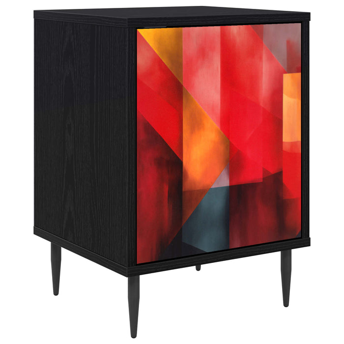 Dulap de noapte HEESCH Stejar Negru 36 x 33 x 51 cm WALTI