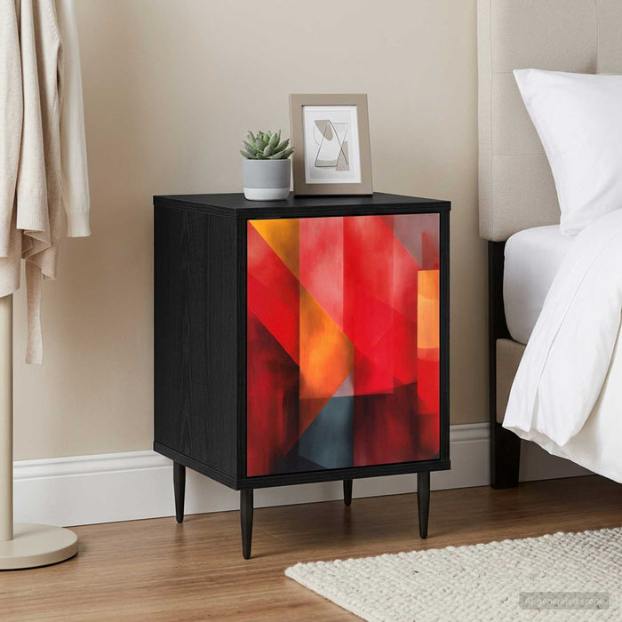 Dulap de noapte HEESCH 2 buc. Stejar Negru 36 x 33 x 51 cm WALTI