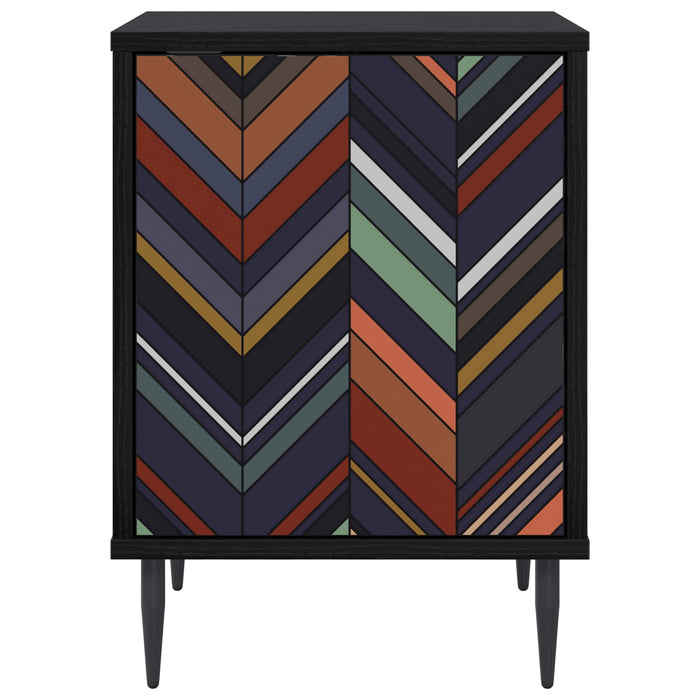 Dulap de noapte OMMEN 2 buc. Stejar Negru 36 x 33 x 51 cm WALTI