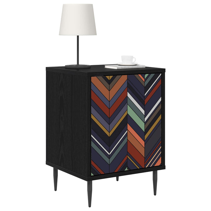 Dulap de noapte OMMEN 2 buc. Stejar Negru 36 x 33 x 51 cm WALTI