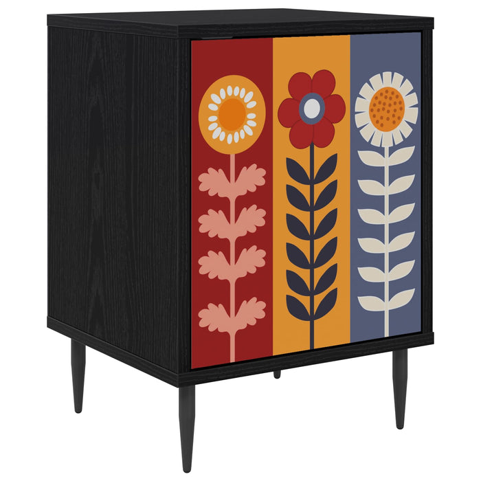 Dulap de noapte ESSEN Stejar Negru 36 x 33 x 51 cm WALTI
