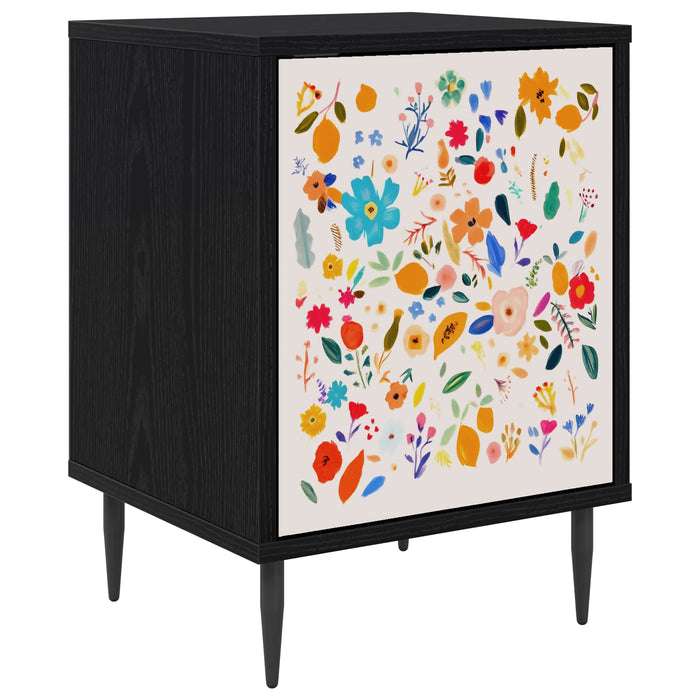 Dulap de noapte MAINZ Stejar Negru 36 x 33 x 51 cm WALTI