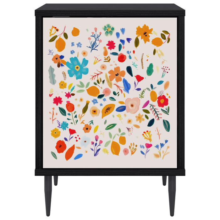 Dulap de noapte MAINZ Stejar Negru 36 x 33 x 51 cm WALTI