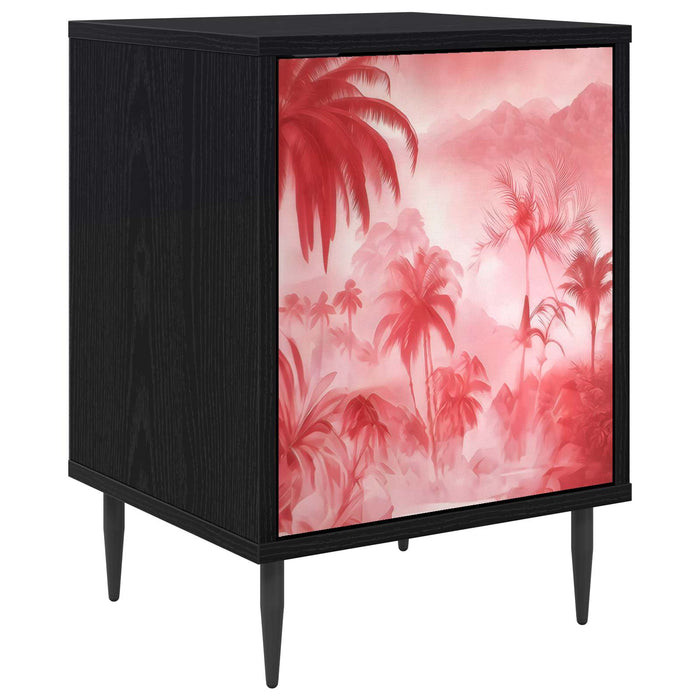 Dulap de noapte AACHEN Stejar Negru 36 x 33 x 51 cm WALTI