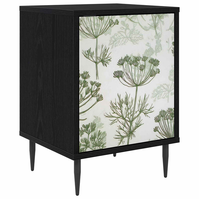 Dulap de noapte GOTHA Stejar Negru 36 x 33 x 51 cm WALTI