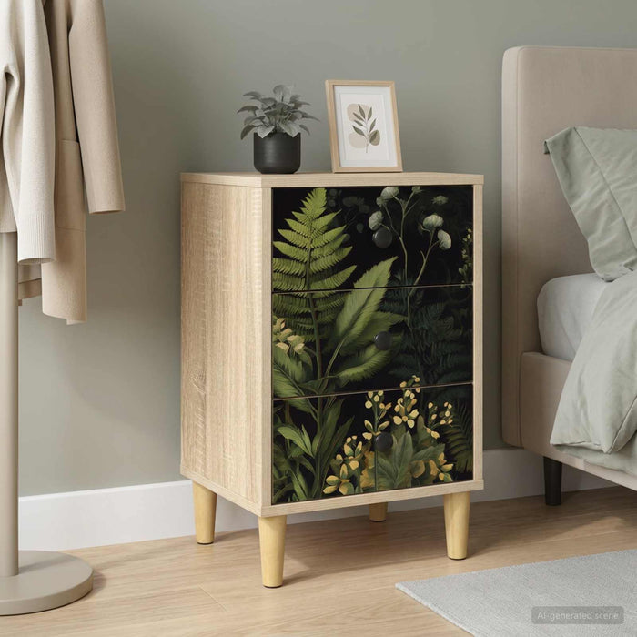 Dulap de noapte RHENEN Stejar Sonoma 36 x 33 x 60 cm WALTI