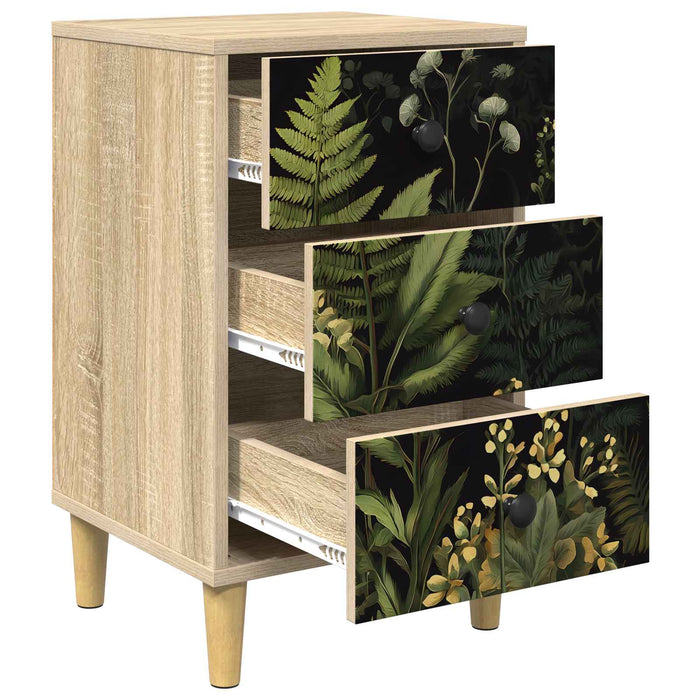 Dulap de noapte RHENEN Stejar Sonoma 36 x 33 x 60 cm WALTI