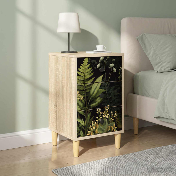 Dulap de noapte RHENEN 2 buc. Stejar Sonoma 36 x 33 x 60 cm WALTI