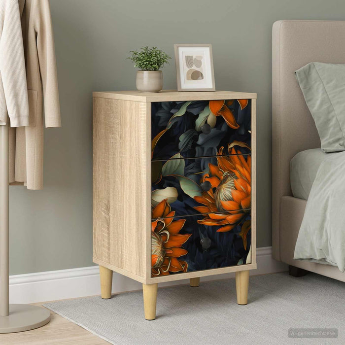 Dulap de noapte LOCHEM Stejar Sonoma 36 x 33 x 60 cm - WALTI WALTI