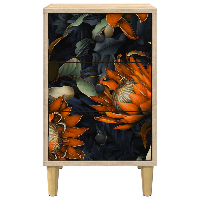 Dulap de noapte LOCHEM 2 buc. Stejar Sonoma 36 x 33 x 60 cm WALTI