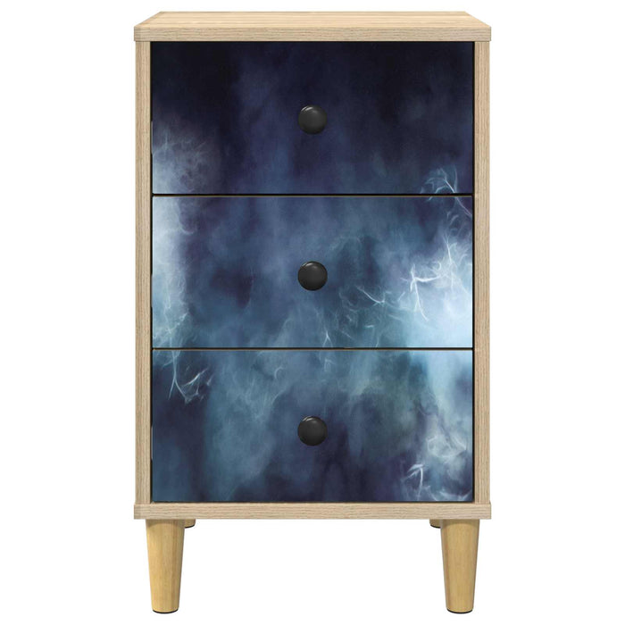 Dulap de noapte RAALTE 2 buc. Stejar Sonoma 36 x 33 x 60 cm WALTI