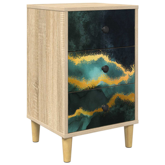 Dulap de noapte WIJHE Stejar Sonoma 36 x 33 x 60 cm WALTI
