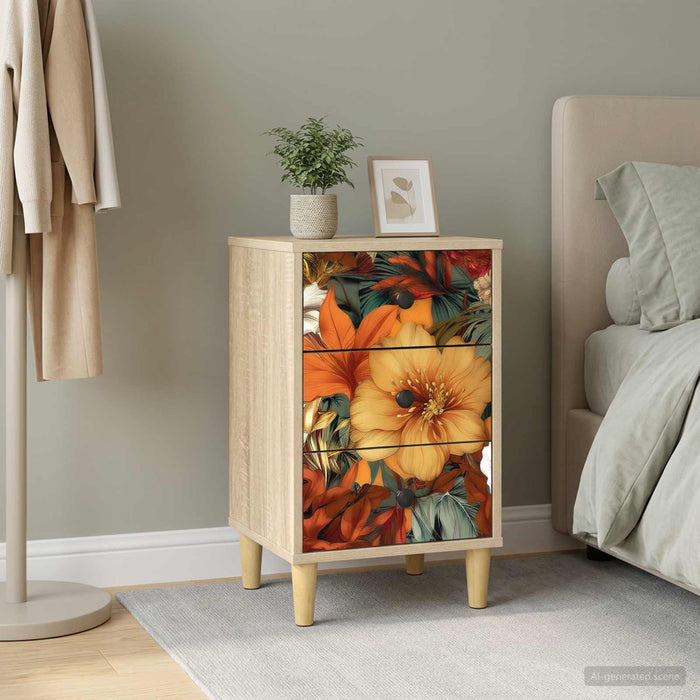 Dulap de noapte GENNEP Stejar Sonoma 36 x 33 x 60 cm - WALTI WALTI
