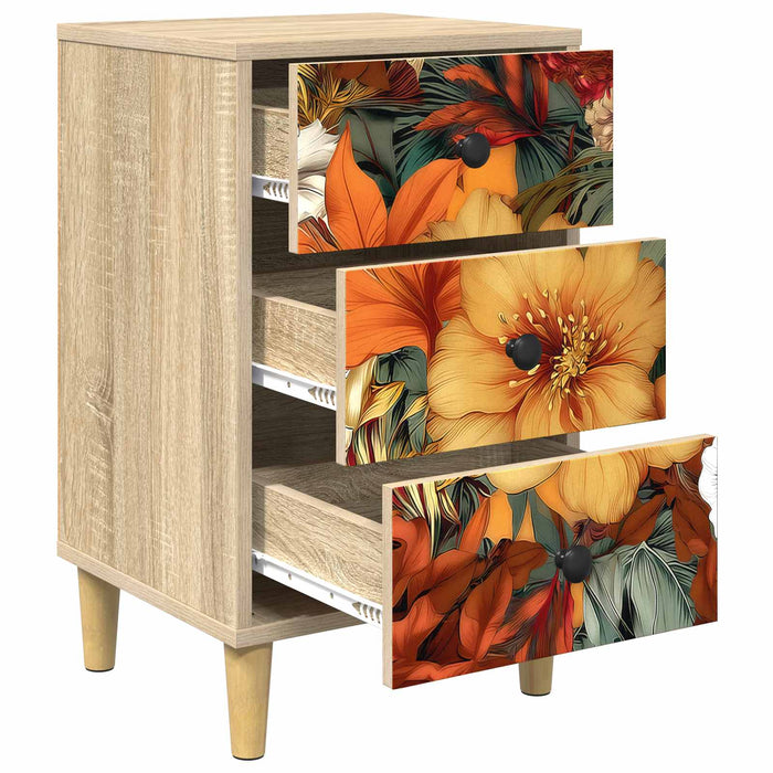 Dulap de noapte GENNEP Stejar Sonoma 36 x 33 x 60 cm WALTI