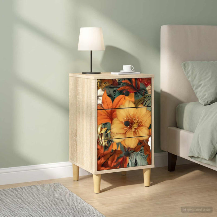 Dulap de noapte GENNEP 2 buc. Stejar Sonoma 36 x 33 x 60 cm WALTI