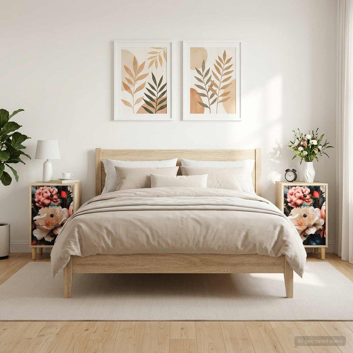 Dulap de noapte BORNE 2 buc. Stejar Sonoma 36 x 33 x 60 cm WALTI