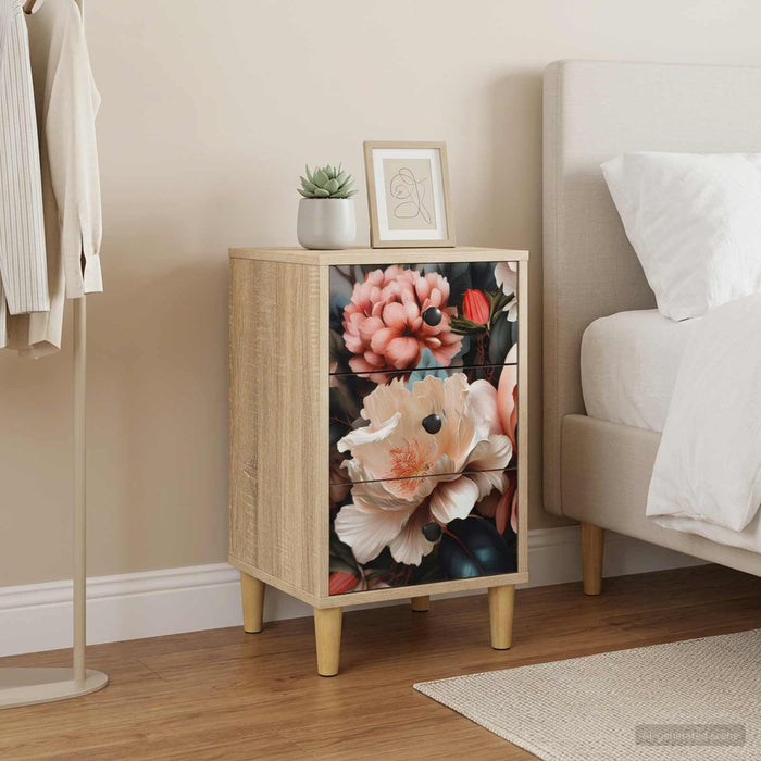 Dulap de noapte BORNE 2 buc. Stejar Sonoma 36 x 33 x 60 cm WALTI