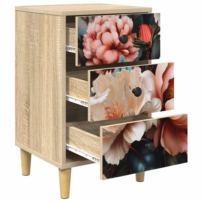 Dulap de noapte BORNE 2 buc. Stejar Sonoma 36 x 33 x 60 cm WALTI