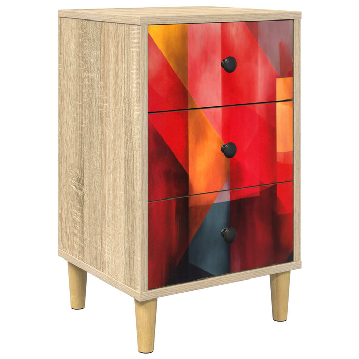Dulap de noapte HEESCH Stejar Sonoma 36 x 33 x 60 cm WALTI
