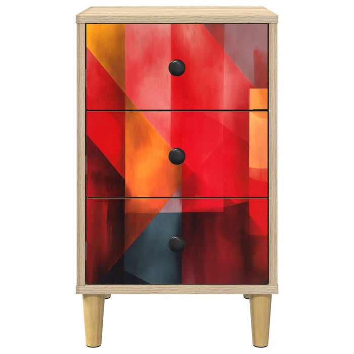 Dulap de noapte HEESCH 2 buc. Stejar Sonoma 36 x 33 x 60 cm WALTI