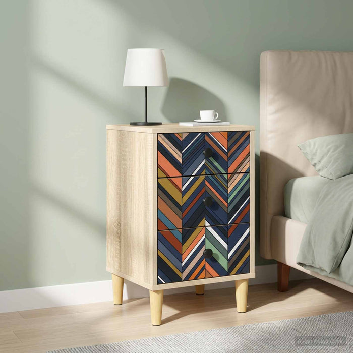 Dulap de noapte OMMEN 2 buc. Stejar Sonoma 36 x 33 x 60 cm - WALTI WALTI