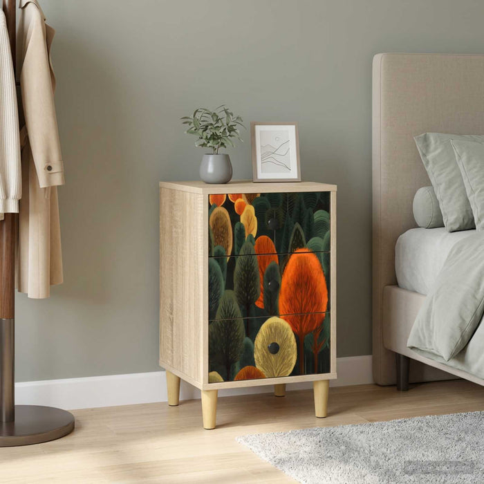 Dulap de noapte ZAANDAM Stejar Sonoma 36 x 33 x 60 cm - WALTI WALTI
