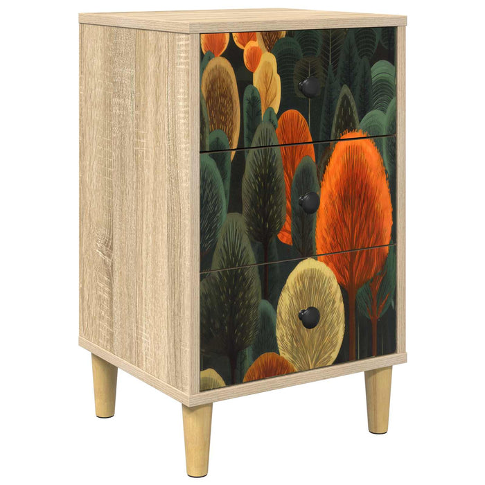 Dulap de noapte ZAANDAM Stejar Sonoma 36 x 33 x 60 cm WALTI
